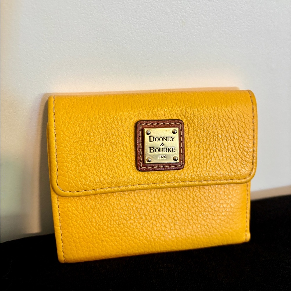 Dooney & Bourke Yellow Leather Wallet